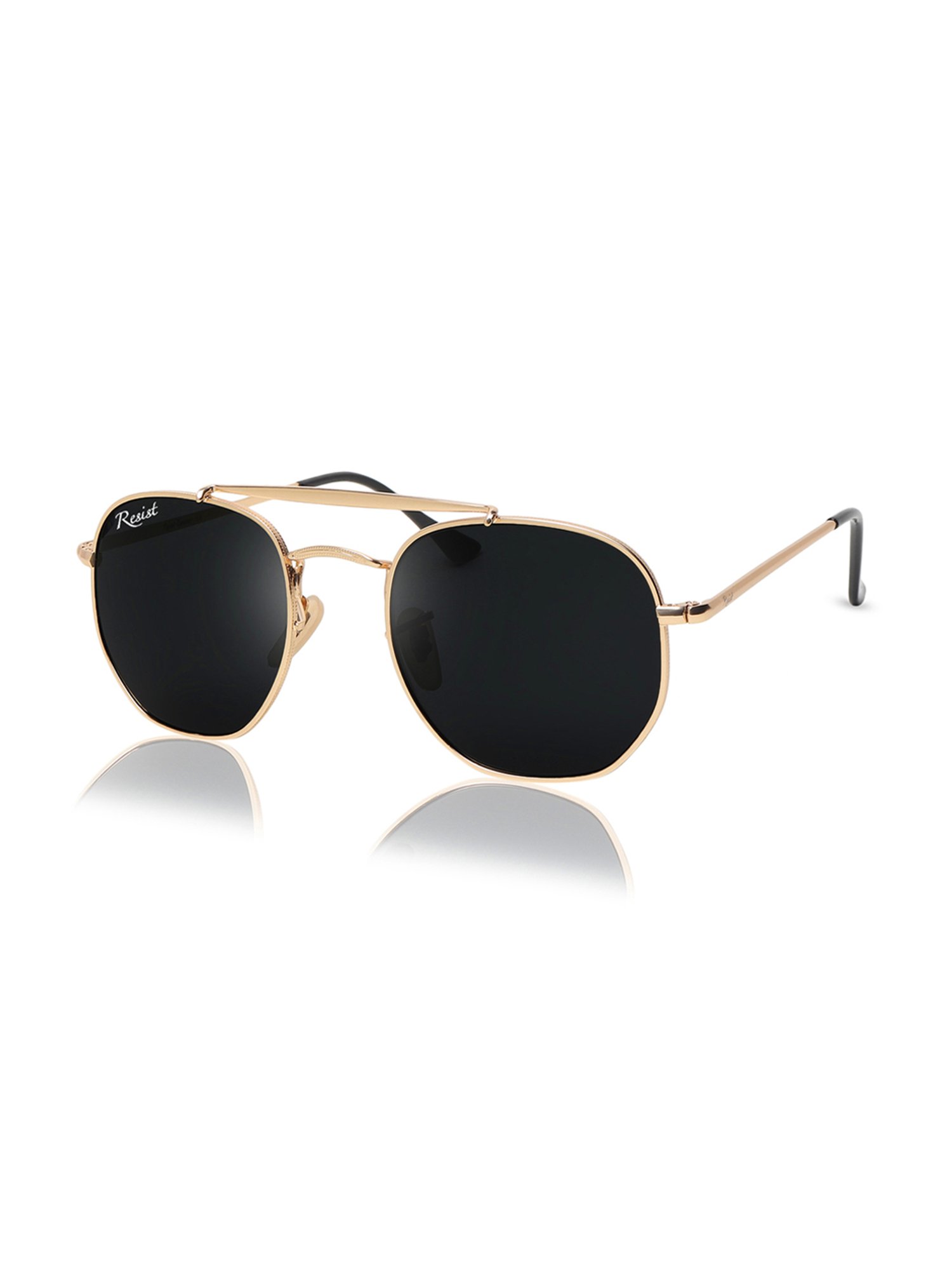 Resist Eyewear Black UV Protection Unisex Sunglasses