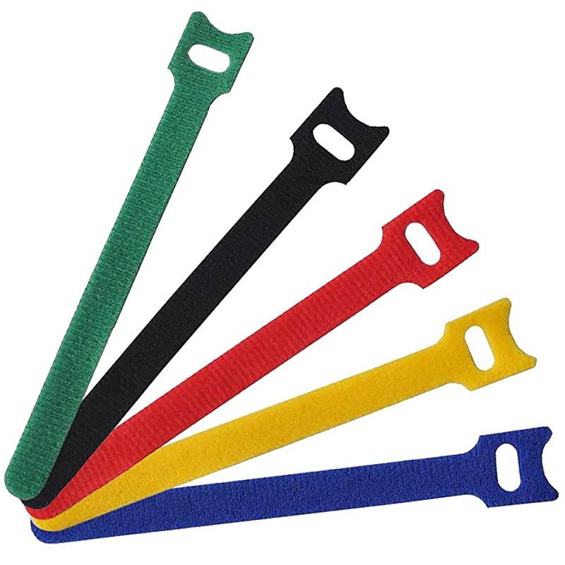 PCS Cable Ties Reusable Wire Organizer Management Microfiber Cloth 6Inch Multicolor