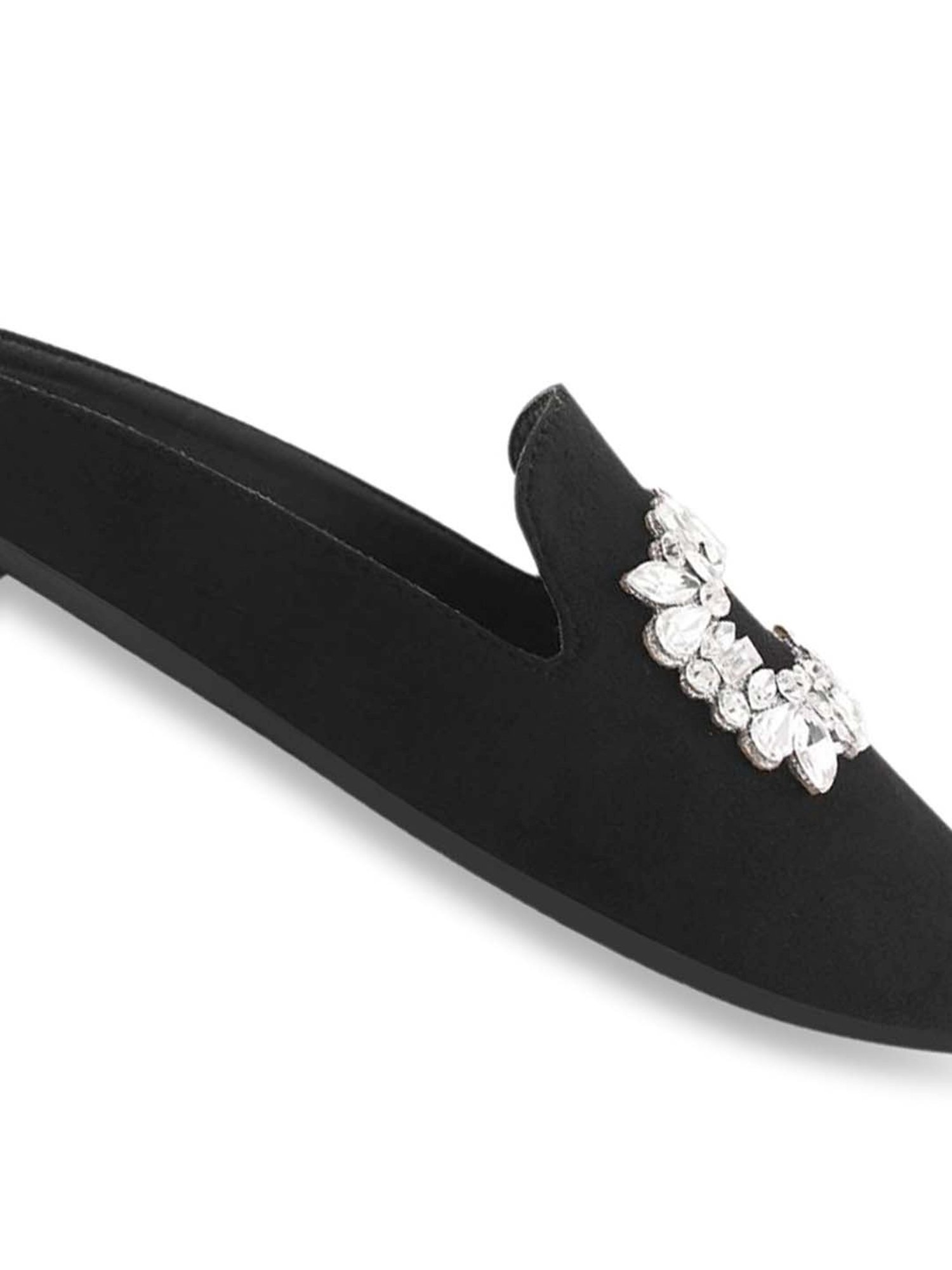 Shoetopia Women's Black Mule Shoes