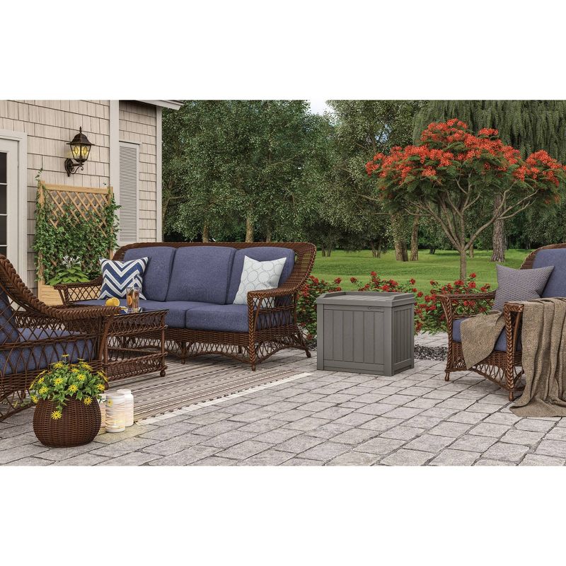 22gal Storage Seat Resin Deck Box - Suncast