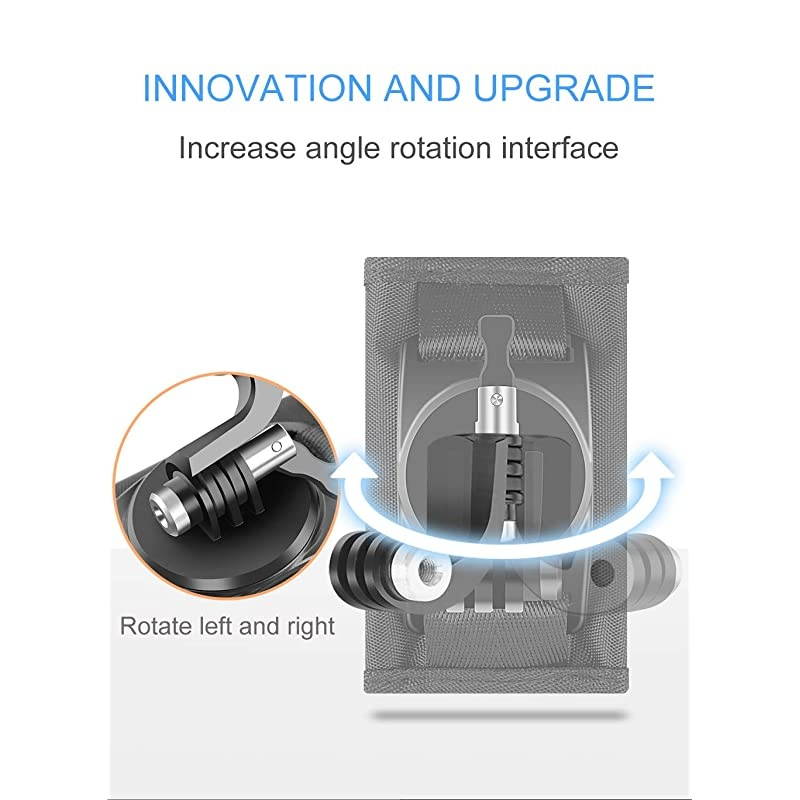 Update Sport Camera Backpack Clip Mount 360 Degree Rotary for Xiaomi Yi for Gopro Hero8 7 6 5 4 Action Camera Accessories