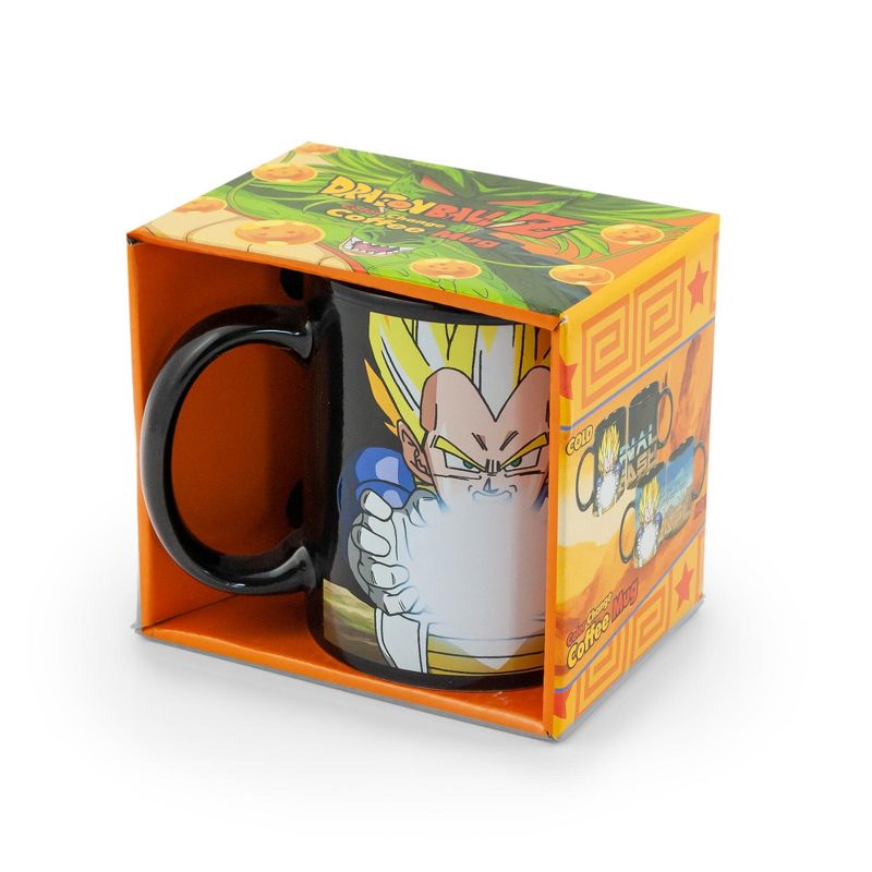 Funky People Dragon Ball Z Character Vegeta 14oz Mug That Changes Colors From Liquid Temperature
