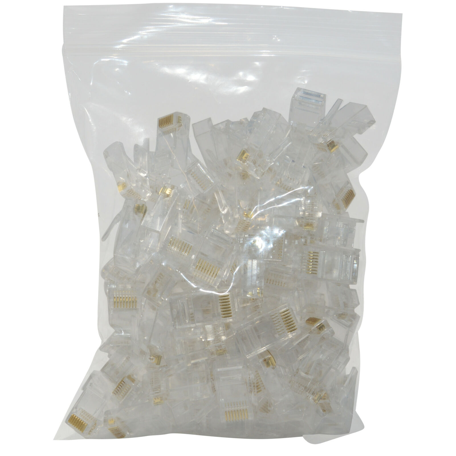 100pcs EZ RJ45 Pass Through Modular Plug Network Cable Connector End 8P8C CAT6