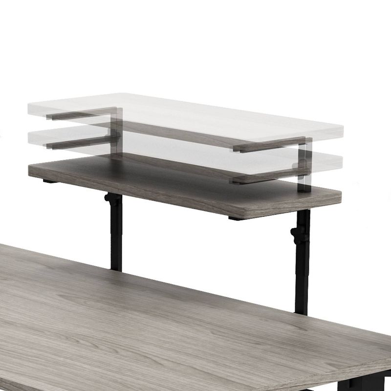 Carnegie Computer Gaming Desk Black/Gray - Jamesdar