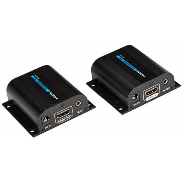Cables Direct Online 60m / 200ft 1080P HD HDMI Network Extender Over Single Cat6 /6a /7 Ethernet Cable with IR Remote Control