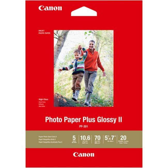 Canon PP-301 Glossy Photo Paper (5x7"), 20 Sheets #1432C002