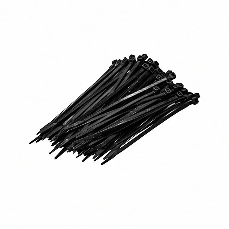 6 Inch Nylon UV Resistant Cable Wire Zip Tie 50 lbs Black 100 Pack Lot Pcs Qty