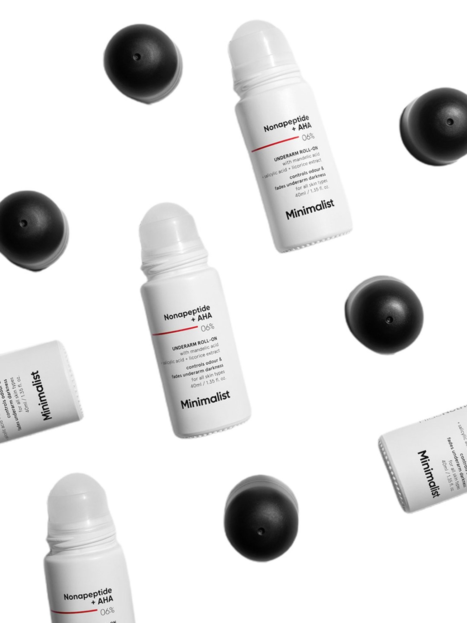 Minimalist Nonapeptide + AHA 06% Underarm Roll-On - 40 ml