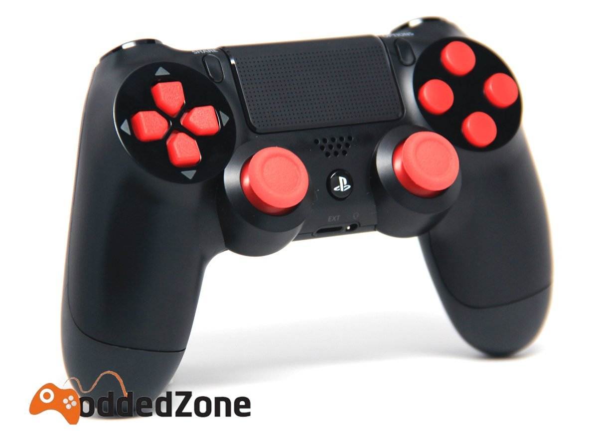 Black/Red Ps4 Rapid Fire Custom Modded Controller