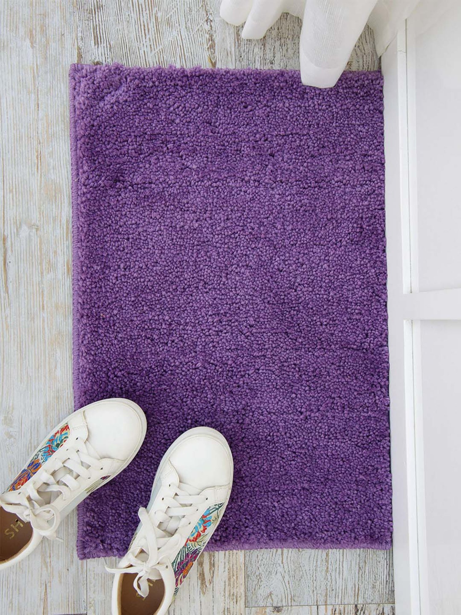 Shannon Clark Love Under The Stars Cushion Bath Mat Black - Deny Designs