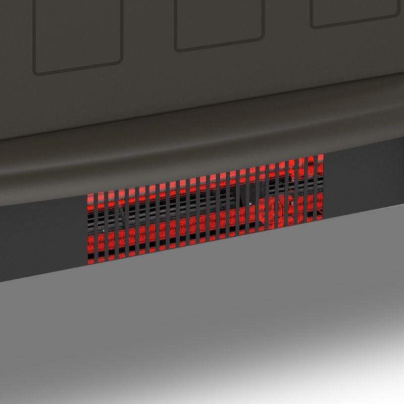 LifeSmart YH-20-2 1100 Watt Traditional Electric Infrared Heater Stove, Black