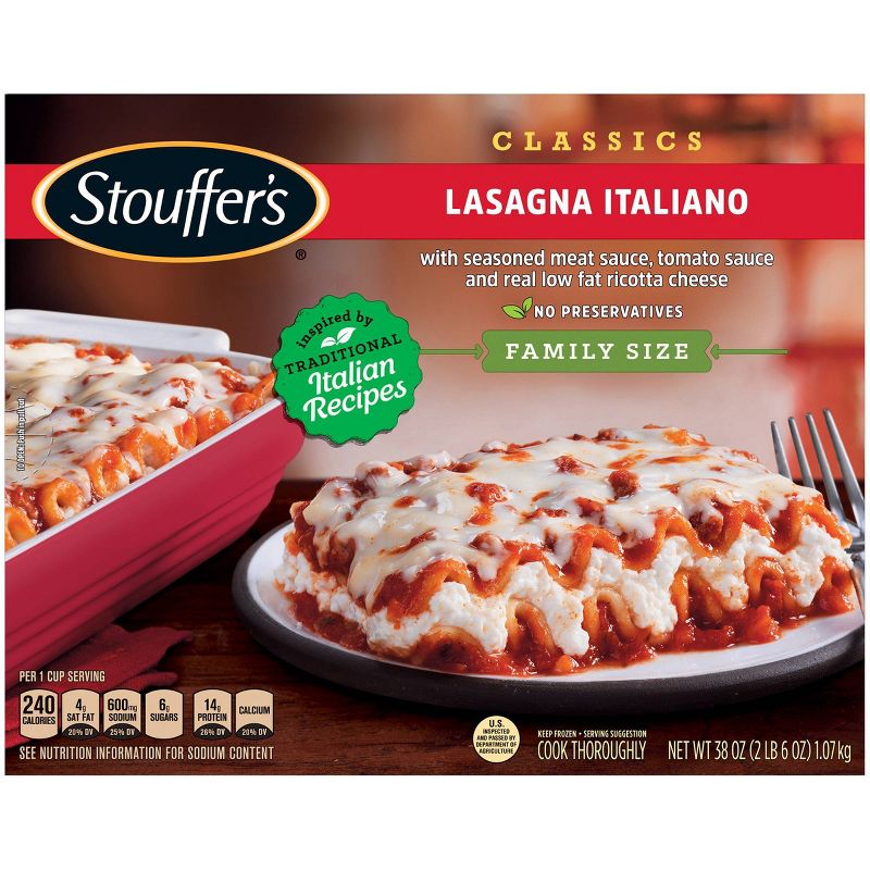 Stouffer's Frozen Lasagna Italiano Family Size - 38oz