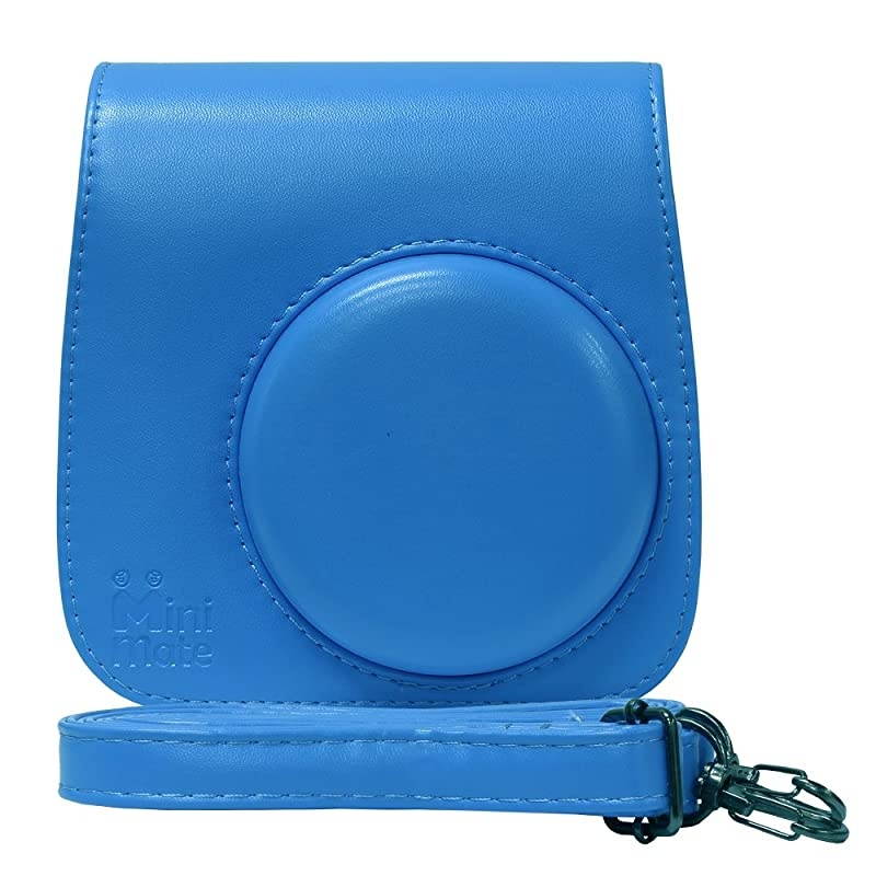 Instax Mini 9 - Instant Camera Cobalt Blue with Carrying Case + Fuji Instax Film Value Pack (40 Sheets) Accessories Bundle, Color Filters, Photo Album, Assorted Frames, Selfie Lens + More