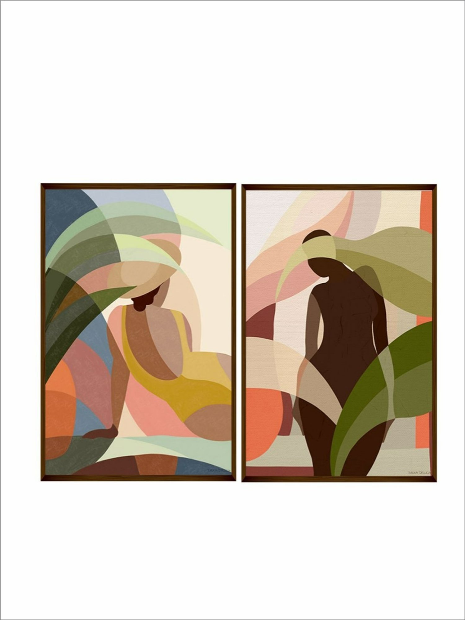 The Art House Abstract Multicolor Canvas Painting