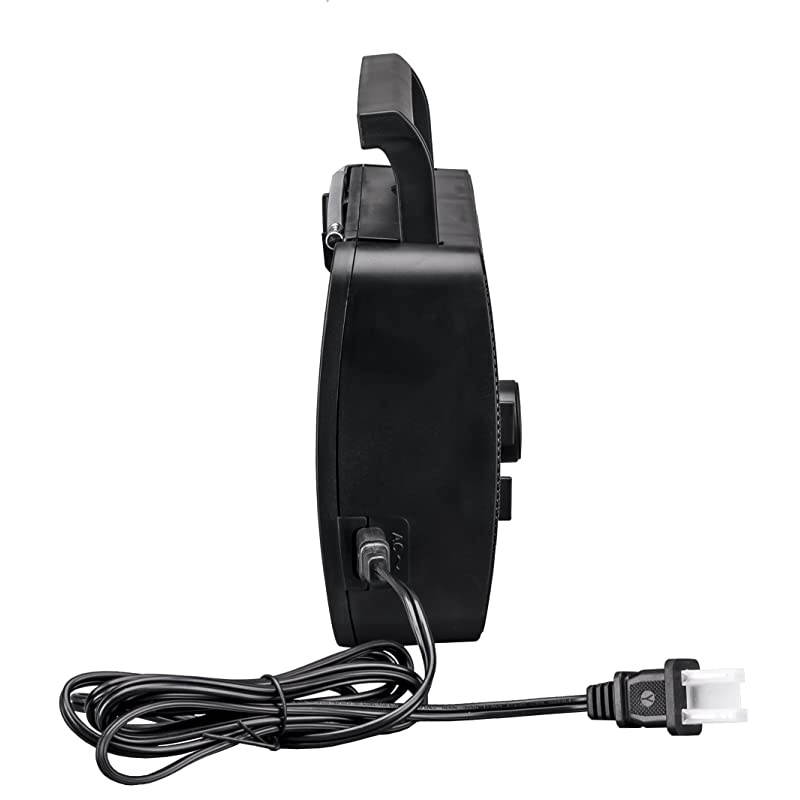 AMFM 2 Band Portable Radio AC operated or operated by dry battery D Size x 4pcs battery not included black