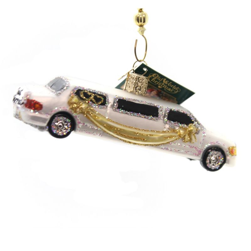 Old World Christmas Just Married Limo Wedding Marriage  -  Tree Ornaments