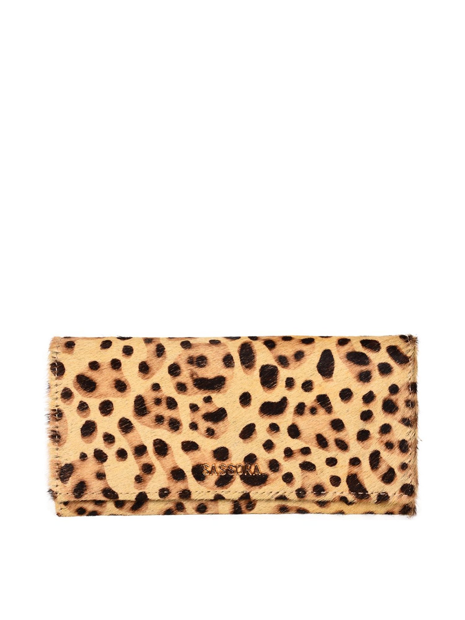 SASSORA Yellow Printed Rfid Wallet for Women