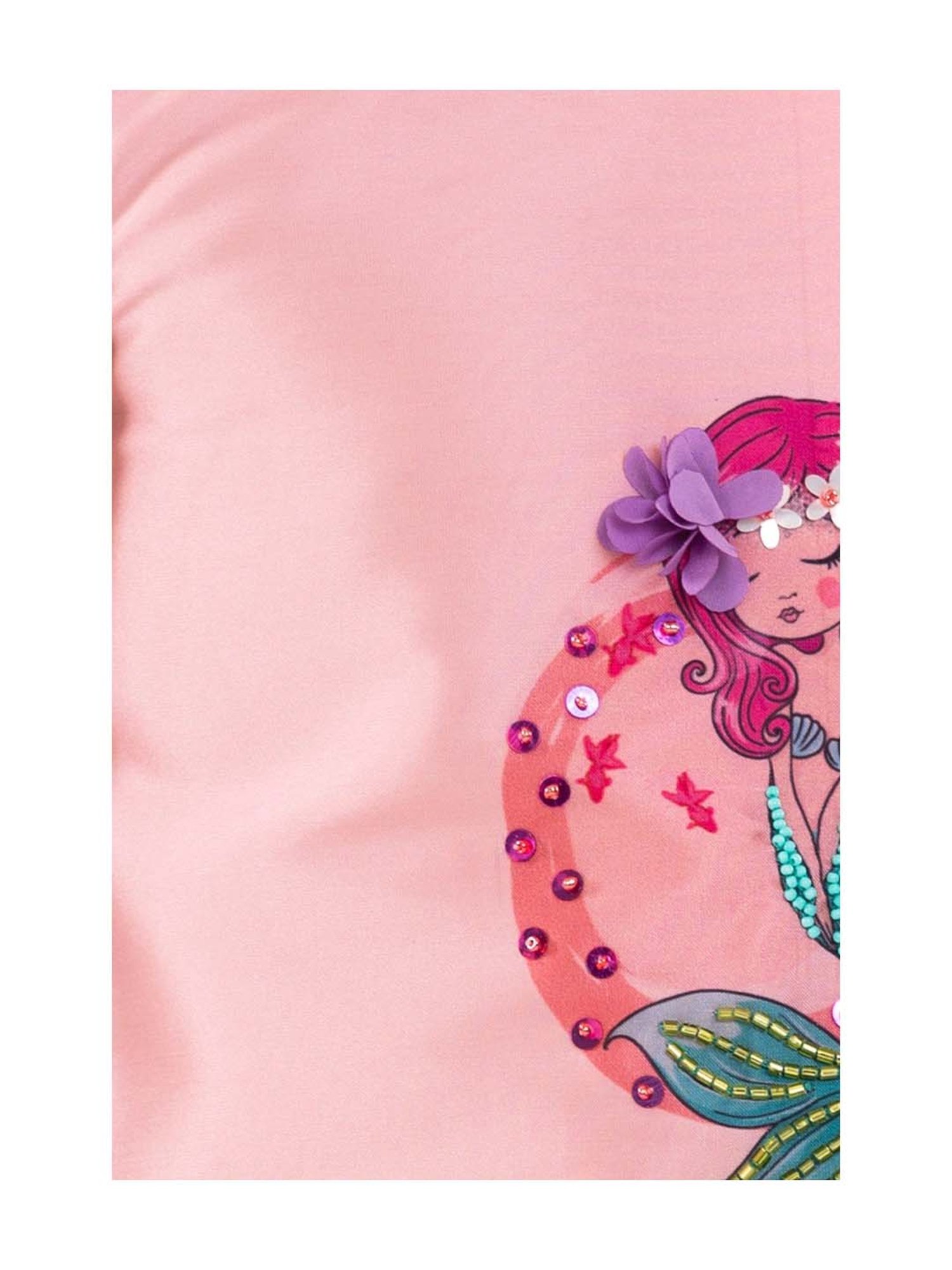 A Little Fable Kids Pink Embellished Dress