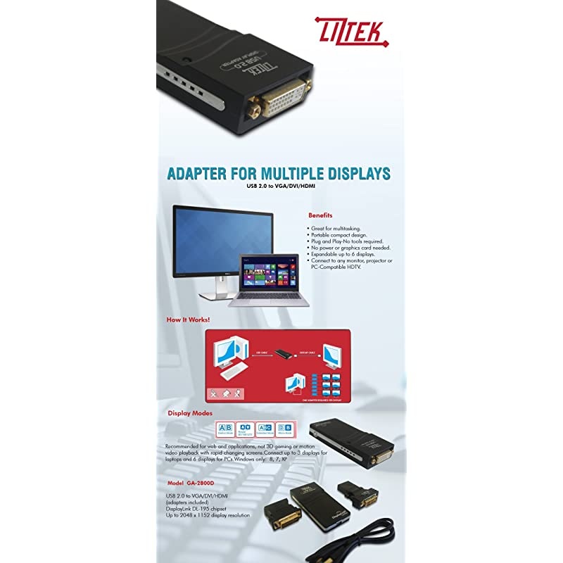 GA2600V USB to VGA Video Graphics Adapter Card