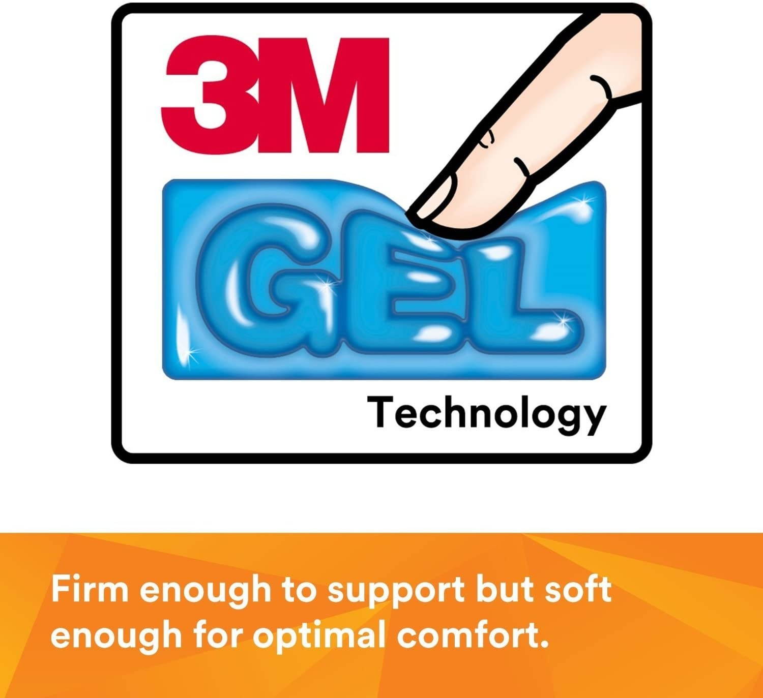 3M Precise Mouse Pad with Gel Wrist Rest, Soothing Gel Comfort with Durable, Easy to Clean Leatherette Cover, Optical Mouse Performance and Battery Saving Design, 9.2" x 8.7", Black (MW310LE)