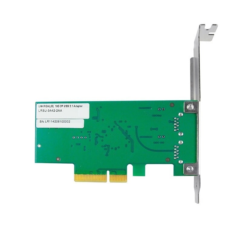 Lejiahong USB3.1 Expansion Card PCIe X4 to 2 Port Type-A 10Gbps USB Adapter Supports Hot Plug for ASM1142