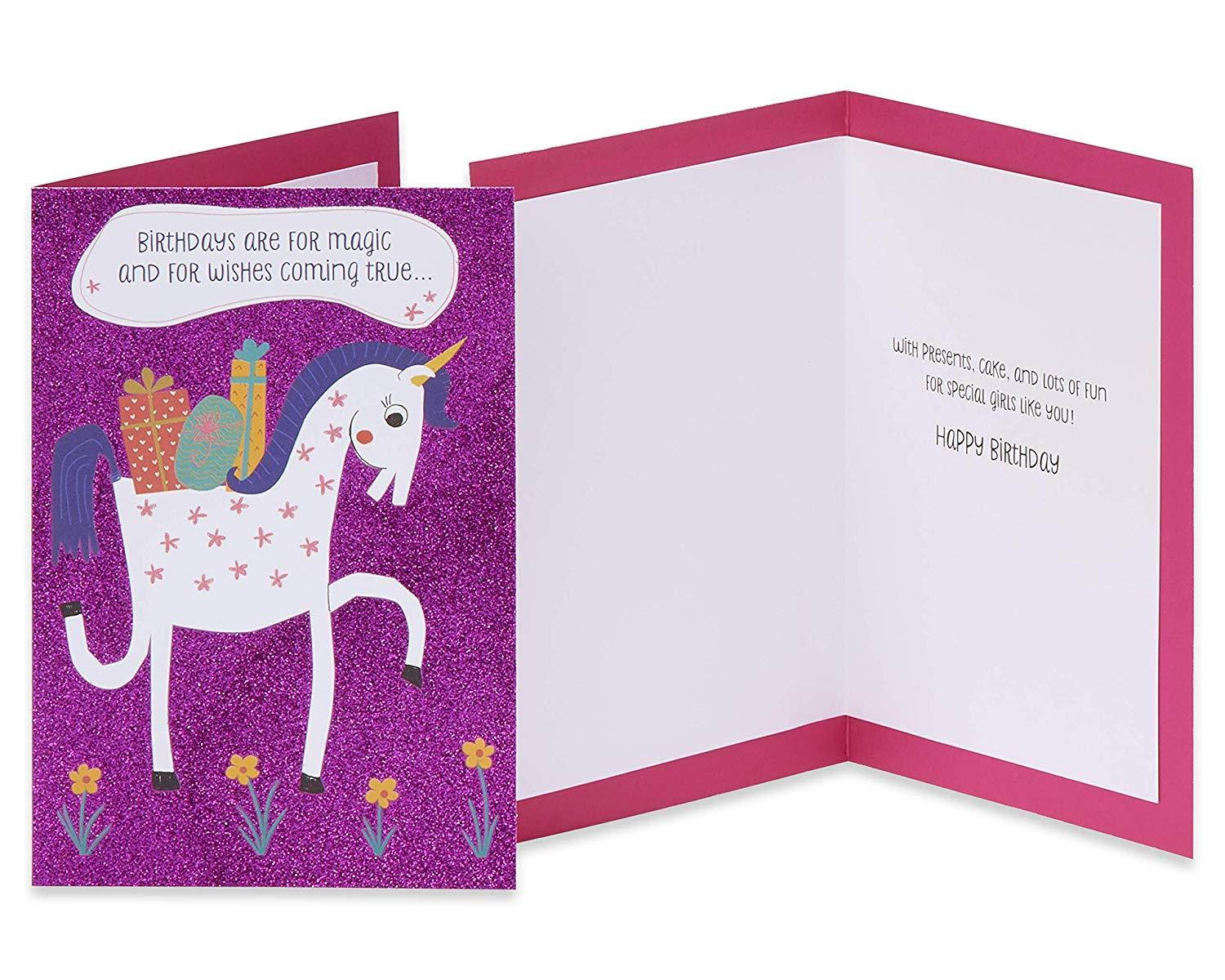 American Greetings Premium Kids Birthday Greeting Card Collection, 8-Count