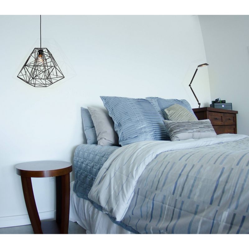 13" Wright Stuff 1 Light Pendant Black Finish - Varaluz