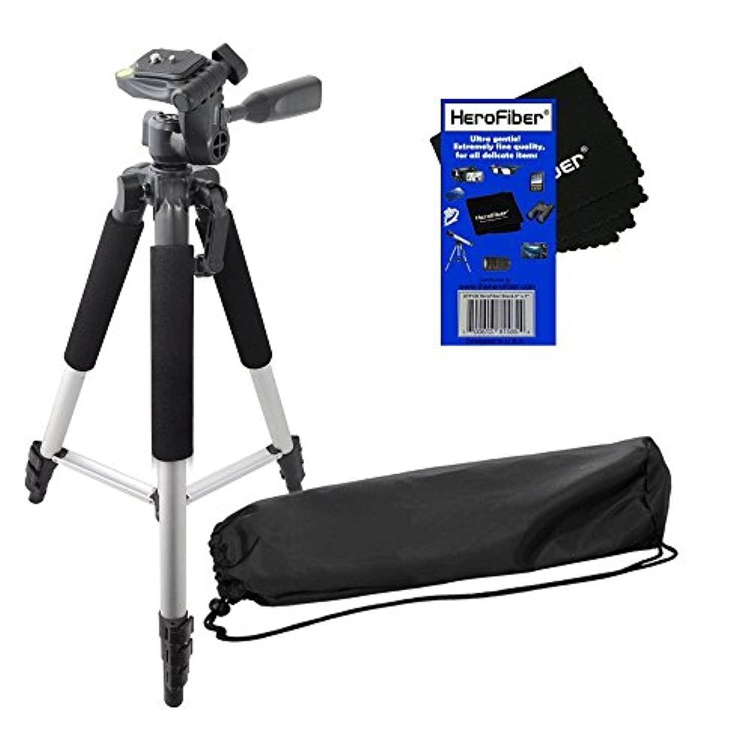 57" pro series lightweight photo/video tripod & carrying case for canon eos m compact systems camera, eos rebel t1i, t2i, t3, t