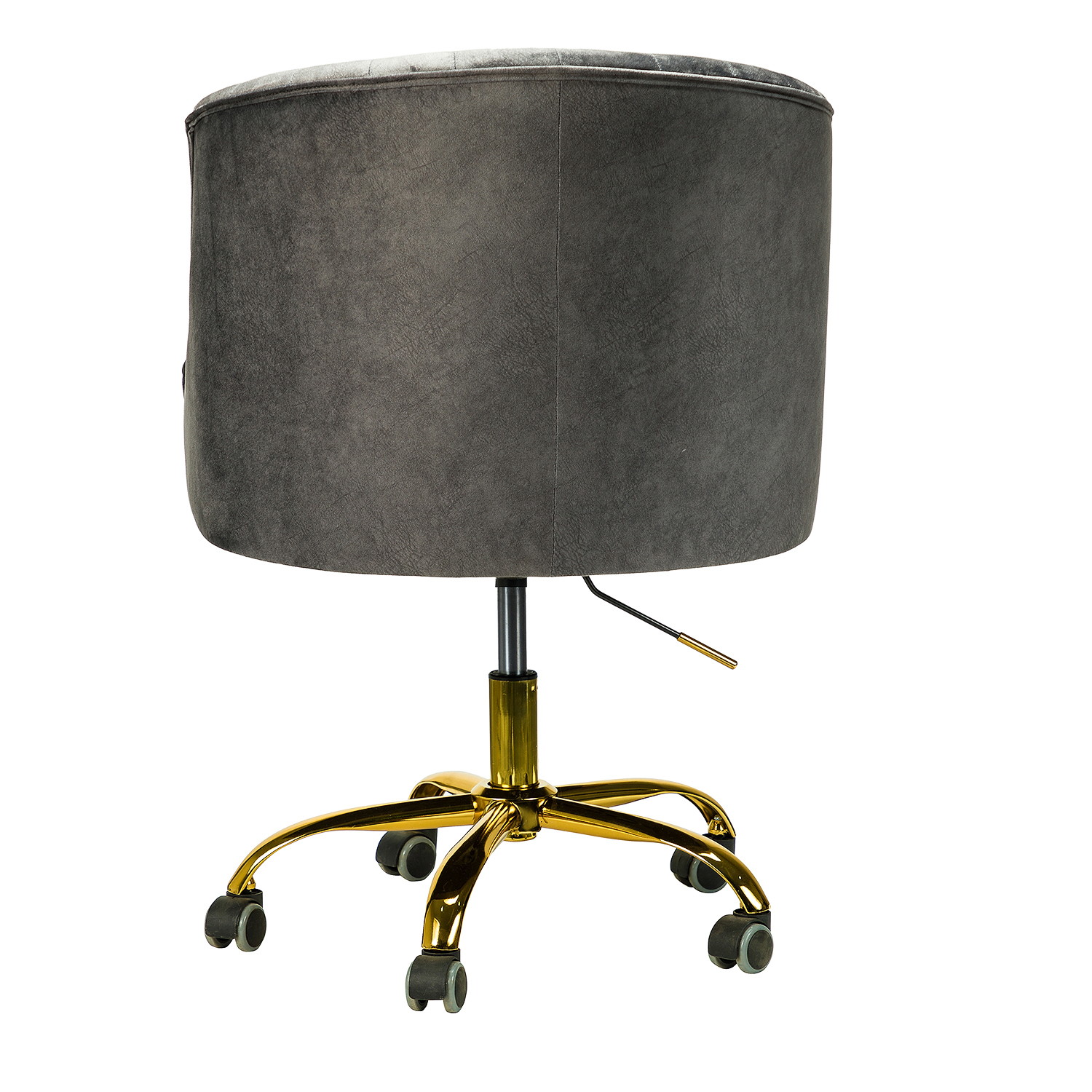 Jayden Creation Lydia Height Adjustable Velvet Task Chair with Swivel Gold Metal Base for Home Office, Bedroom, Living Room