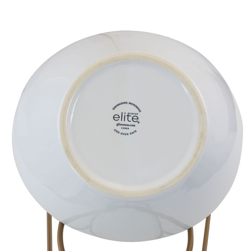 Gibson 3 Tiered Oval Chip And Dip Set With Metal Rack 