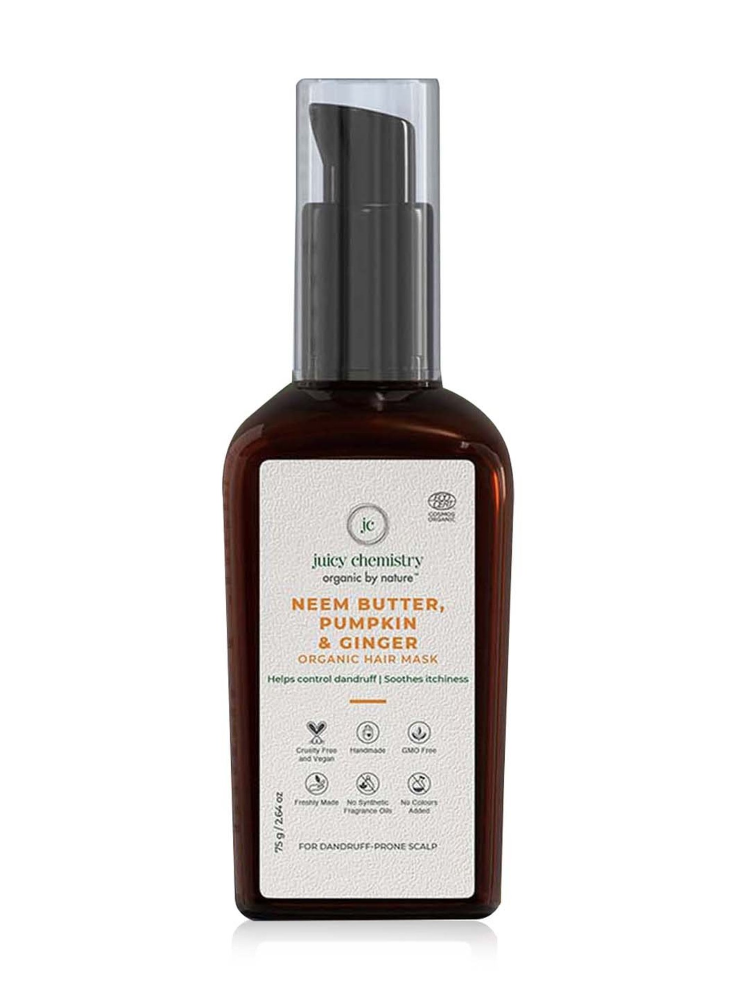 Juicy Chemistry Organic Neem Butter Pumpkin & Ginger Hair Mask - 75 gm