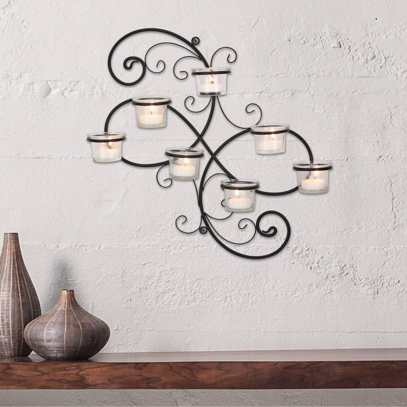 Modern Decorative Ivy Tea Light Candle Holder - Stonebriar Collection