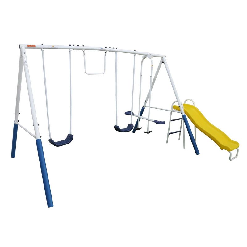 XDP Recreation Blue Ridge Play Outdoor Backyard Playset Kids Swing Set w/ Slide
