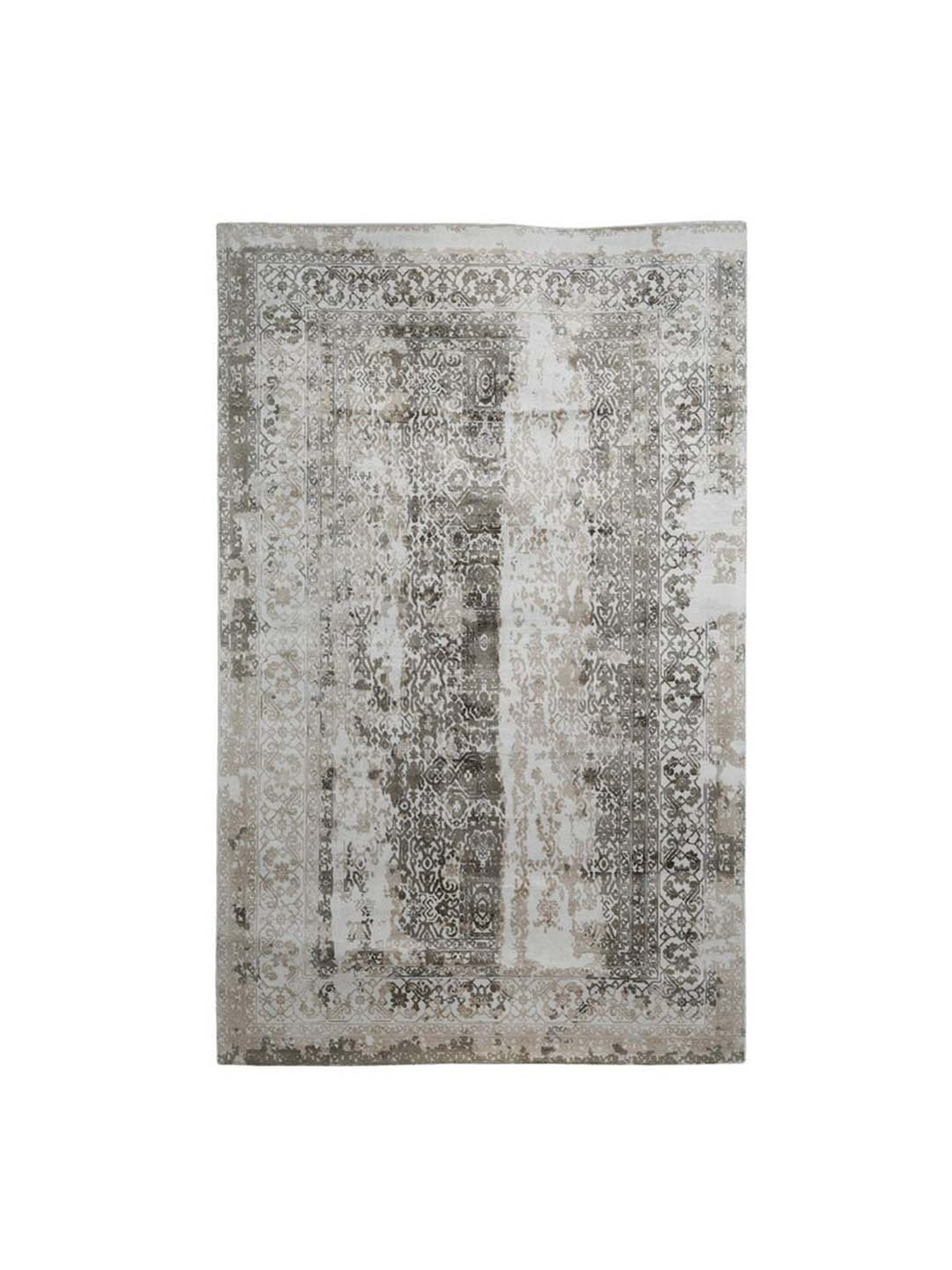 Pequra Brown & Beige Viscose XL Carpet - Set of 1