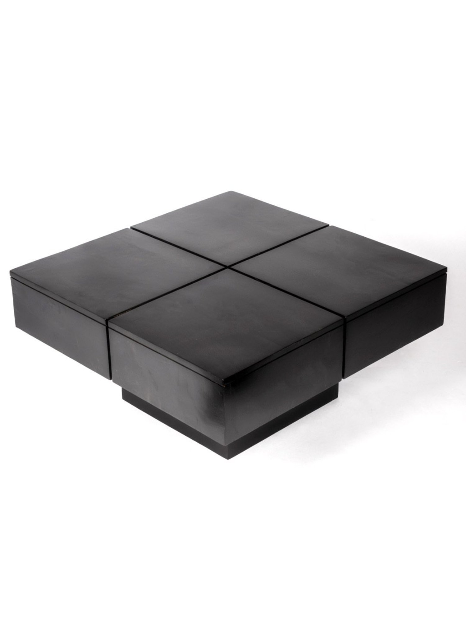 Glass Oval Living Room Metal Coffee Table - Saracina Home