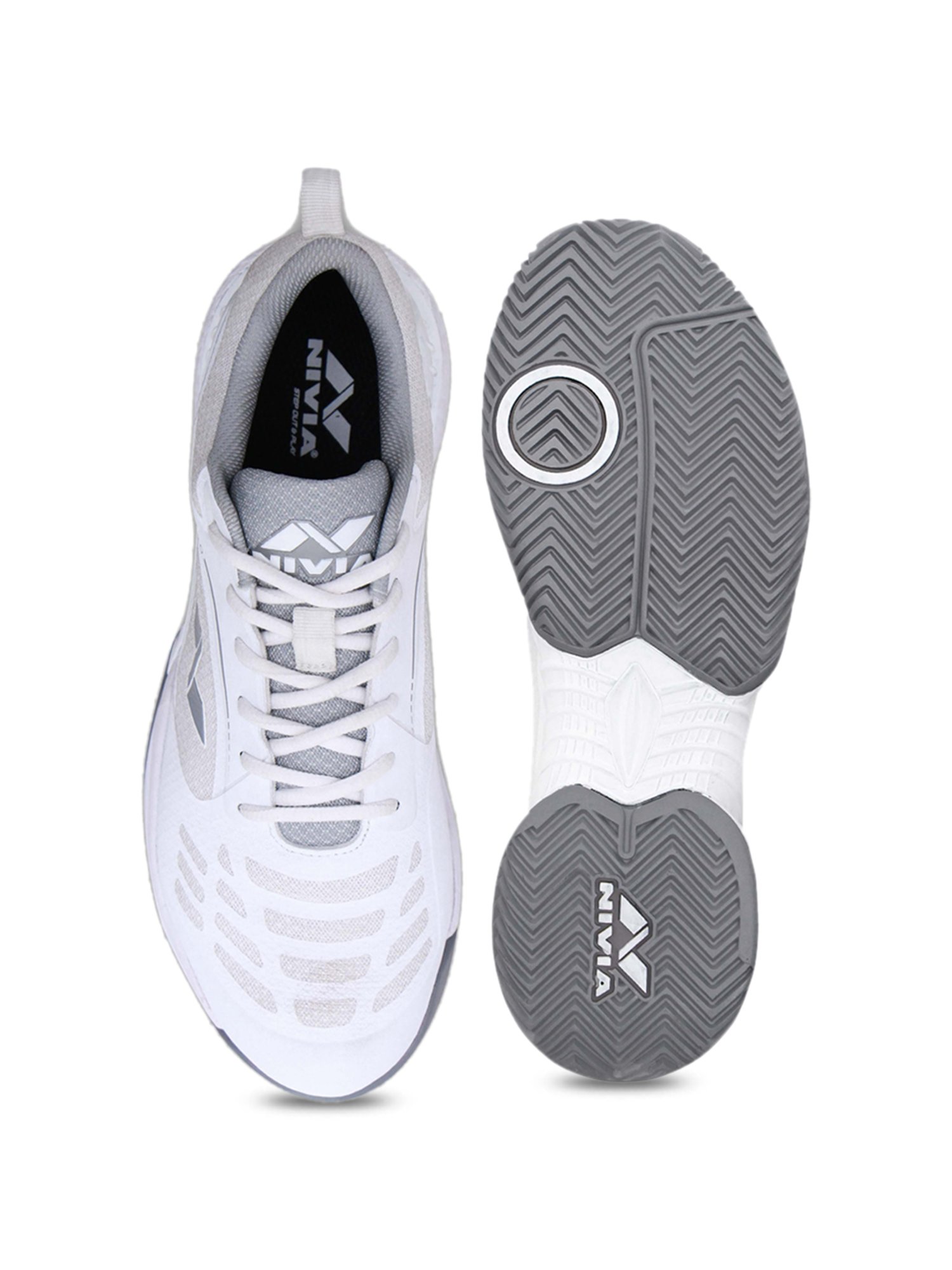 Nivia Ray 2.0 White Tennis Shoes