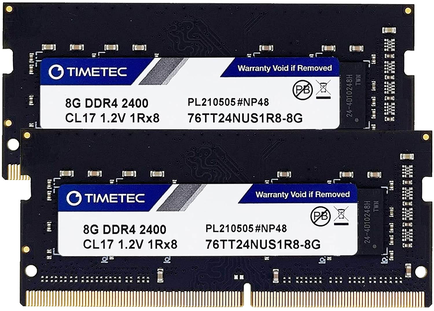Timetec Hynix IC 8GB DDR4 2400MHz PC4-19200 Unbuffered Non-ECC 1.2V CL17 1Rx8 Single Rank 260 Pin SODIMM Laptop Notebook Computer Memory RAM Module Upgrade (8GB)