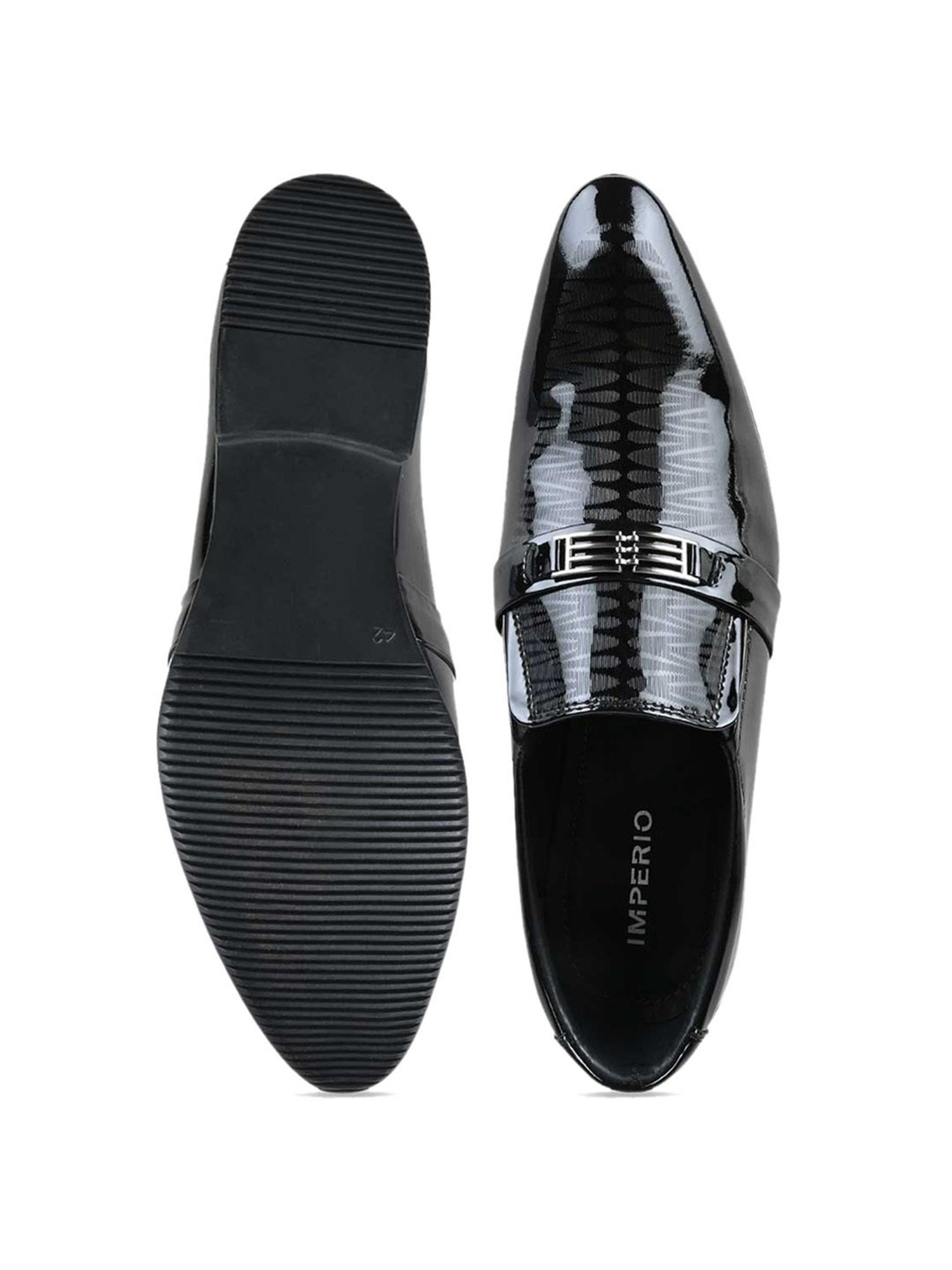 Imperio by Regal Men's Black Formal Loafers