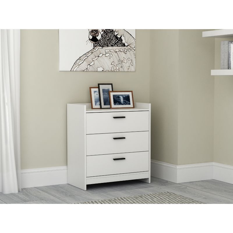 Emerson 3 Drawer Chest Off-White - loft607
