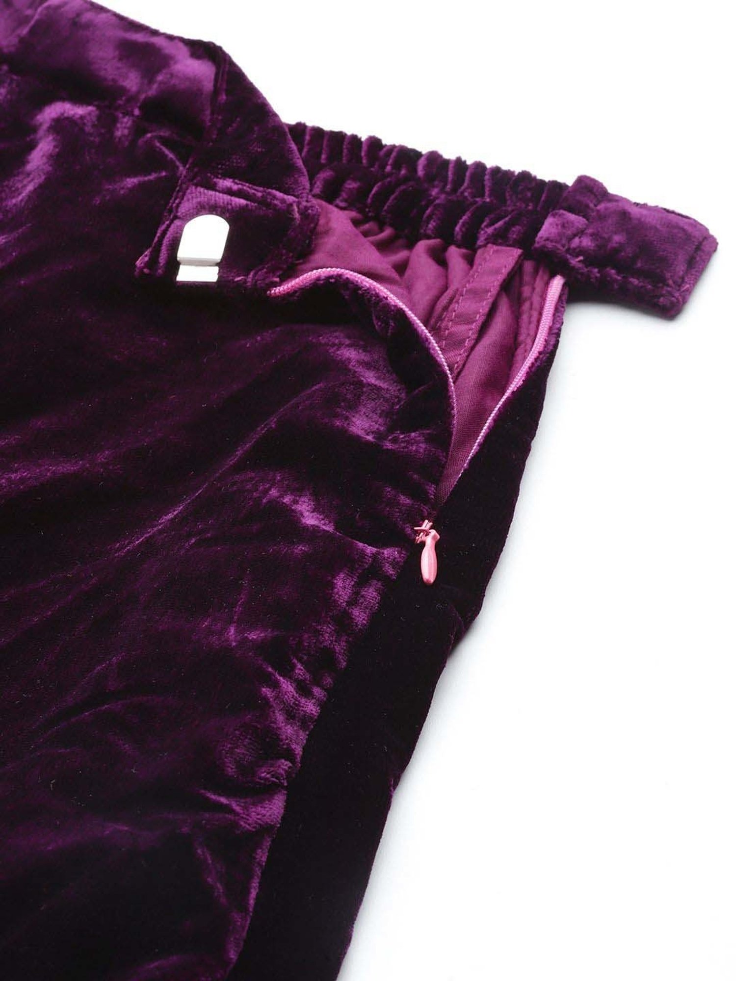 Libas Purple Plain Lehenga Choli Set With Dupatta