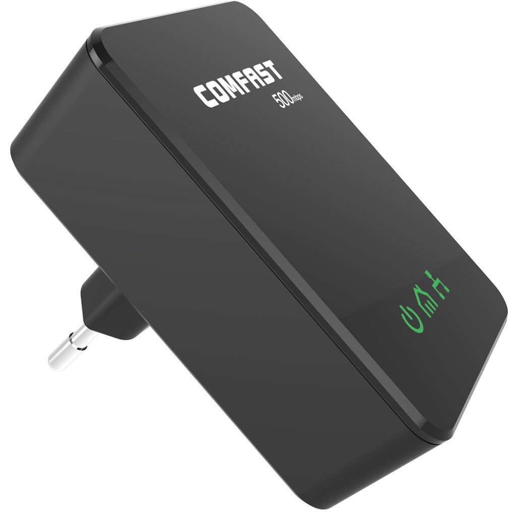 2X 500Mbps Mini Powerline Adapter Kit Homeplug Ethernet Network AV Extender PLC