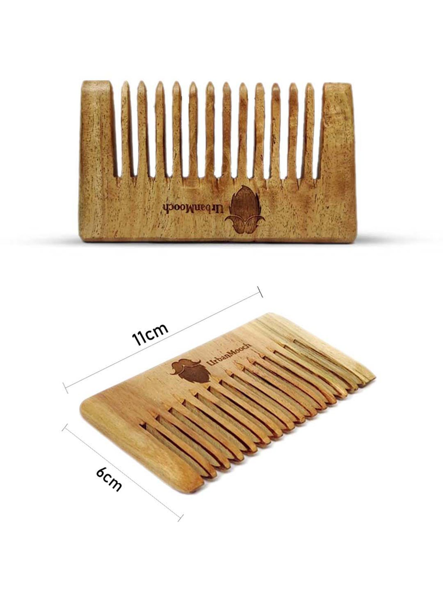 UrbanMooch Onion Hair Oil & Neem Wood Comb Set - 200 ml