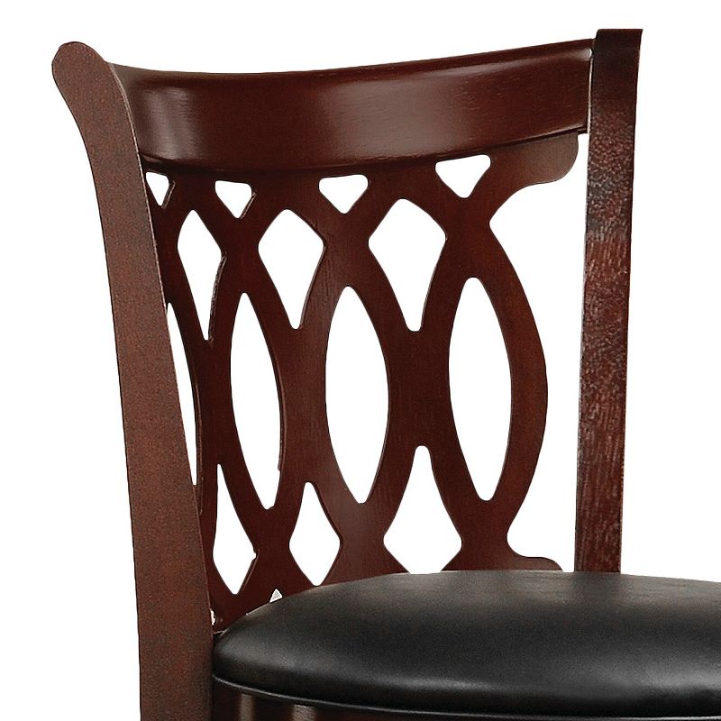 24" Parma Swivel Counter Height Barstool Chocolate - Inspire Q