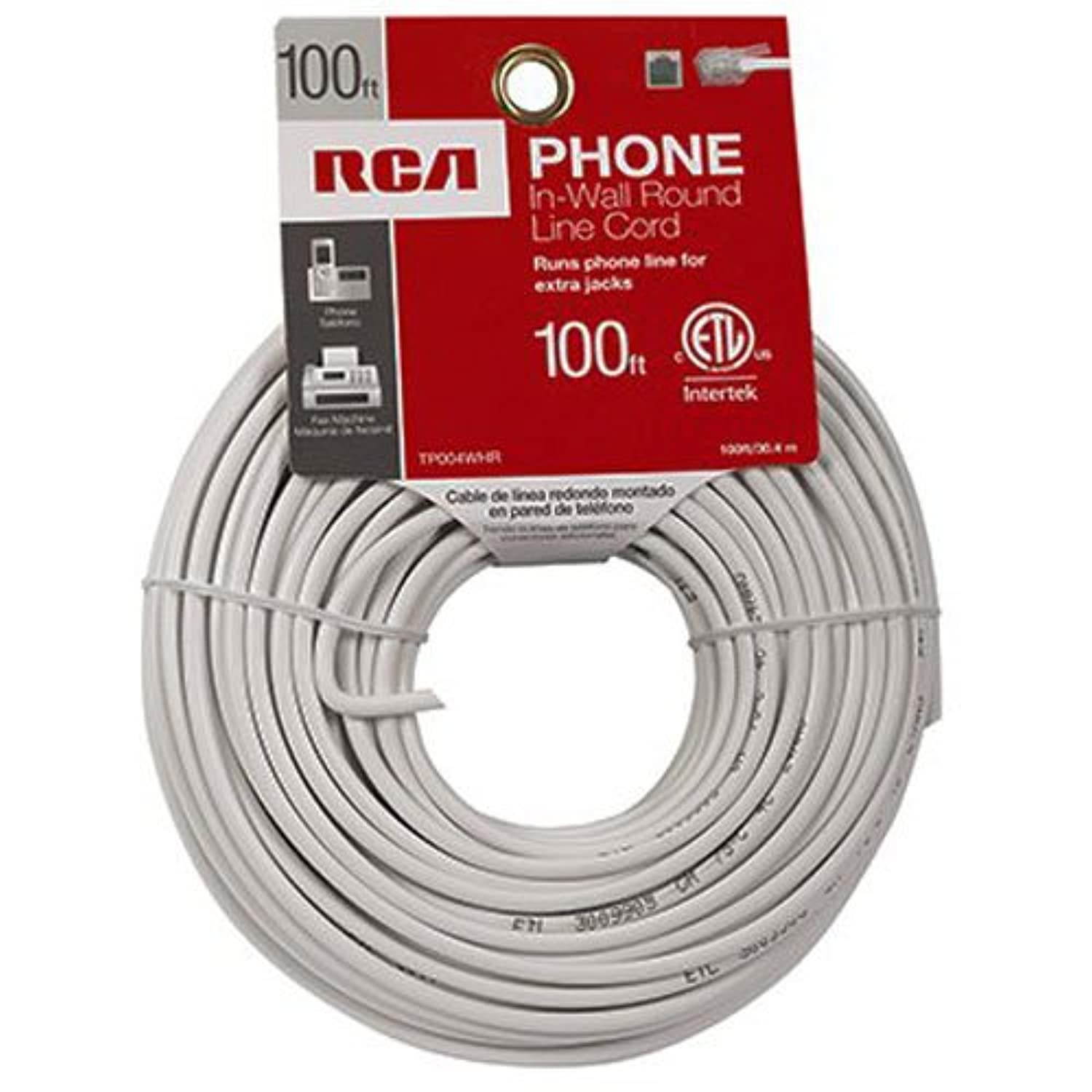 AUDIOVOX TP004WHR 100 White Red Line Cord