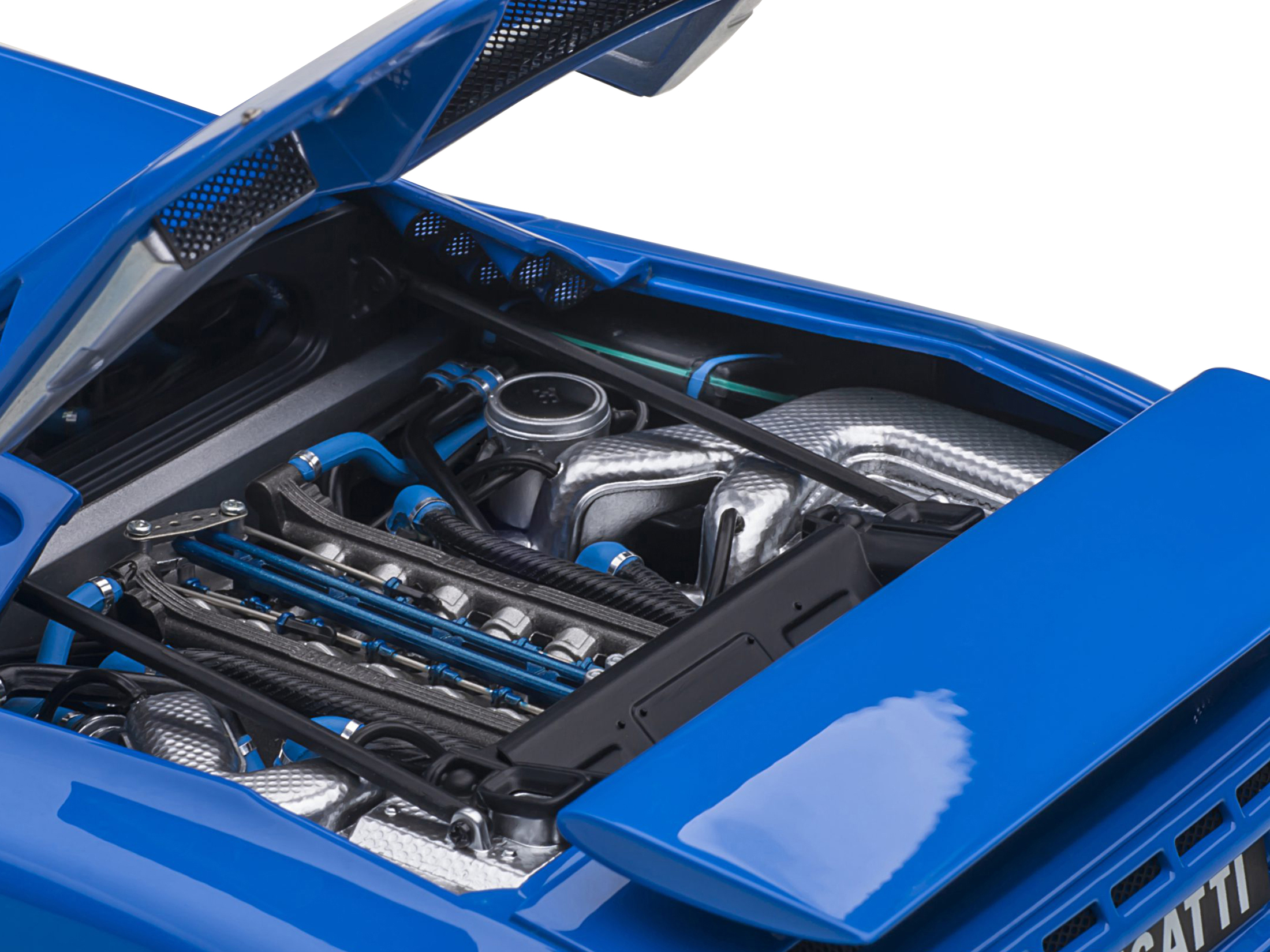 Bugatti Chiron Yellow and Black 1/24 Diecast Model Car by Maisto