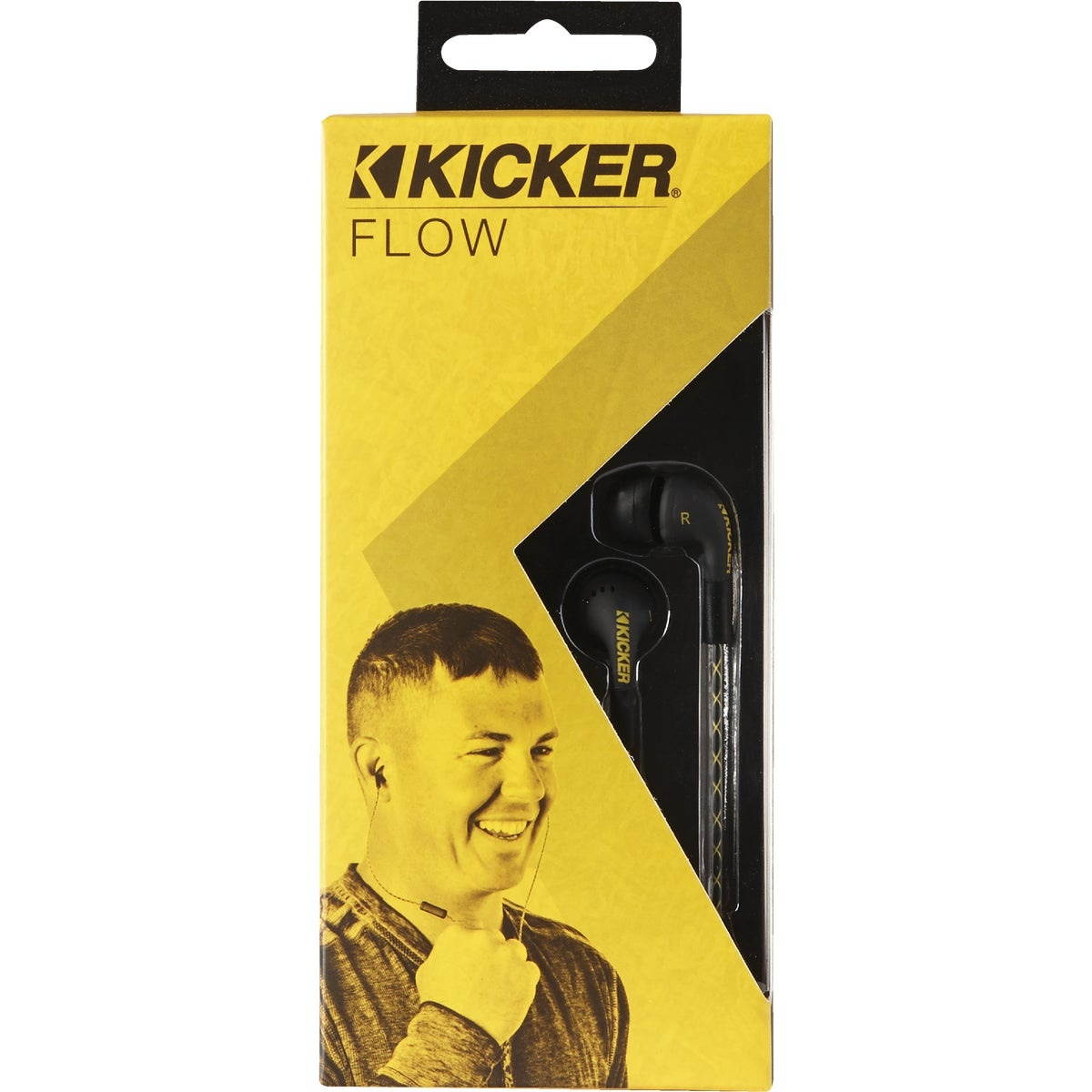 Kicker Flow Black Earbuds 46EB74