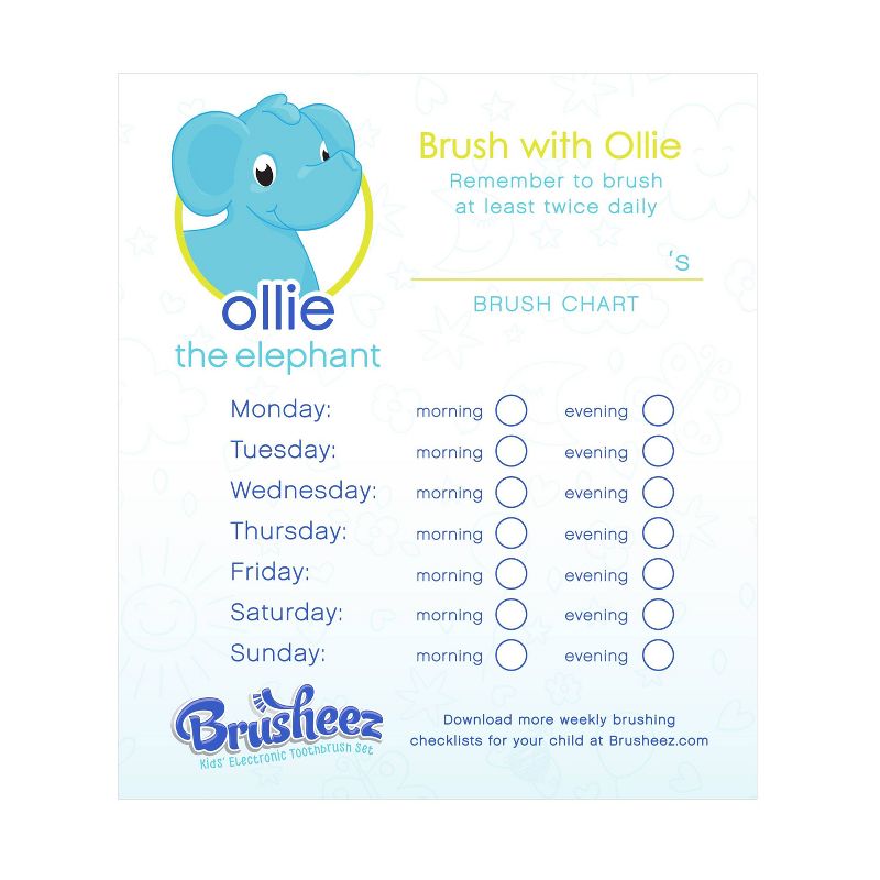 Brusheez Ollie the Elephant Kid's Electric Toothbrush Set