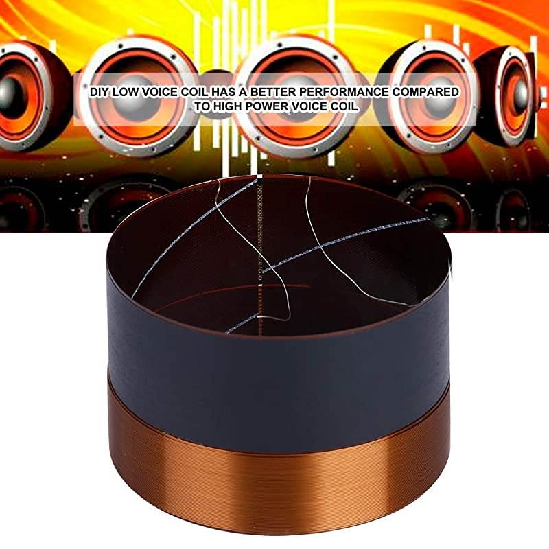 1PCS Speaker Voice Coil 75.5mm Replacement Audio Bass Voice Coil Woofer Sound Drive with High Performance, Suitable for The Speaker Repair of Stages, Portable and Easy to Install