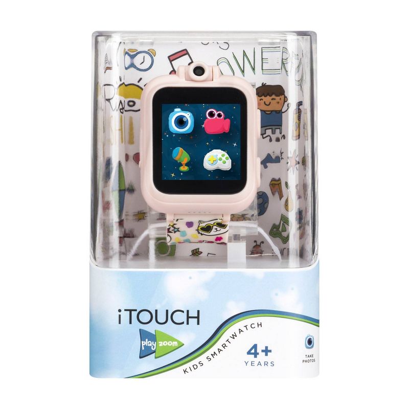 PlayZoom Smartwatch For Kids: Blush With Cats Print