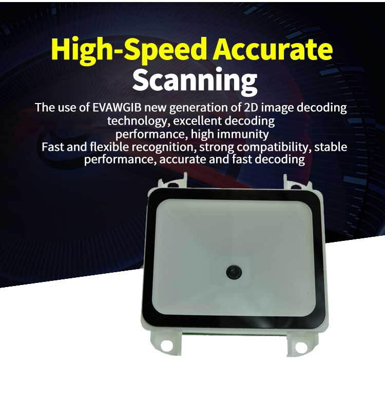 Plugadget Fixed Barcode scanner CMOS reader Module engine box with display scans 1d 2d qr code PDF417 USB interface Fixed Barcode Reader